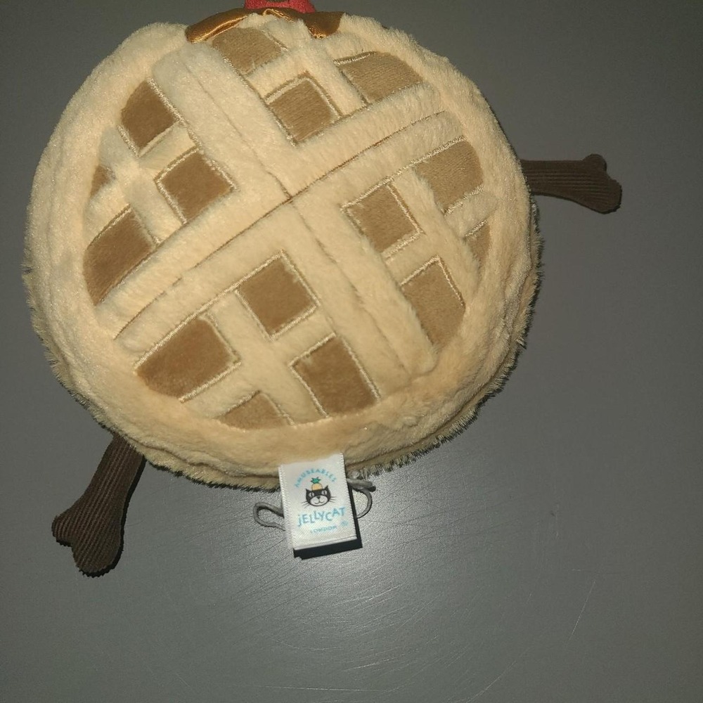 Jellycat Amuseable Waffle Plush Food Strawberry Syrup  Brown Tan - Picture 4 of 7